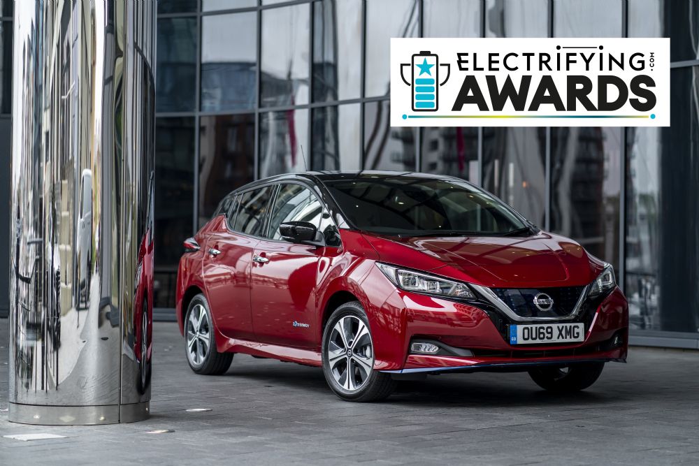 Nissan LEAF named ‘Best Used Electric Car’ in Electrifying.com Awards 2021